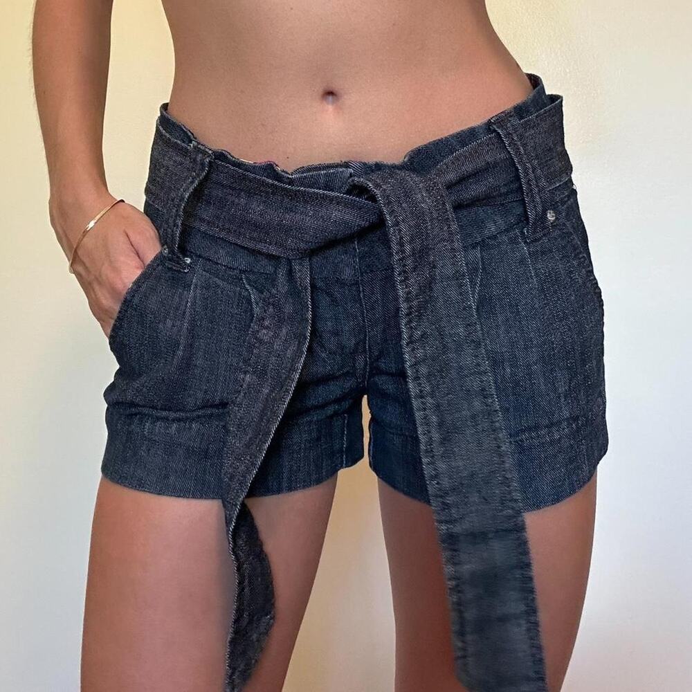 Y2k mini shorts with tie